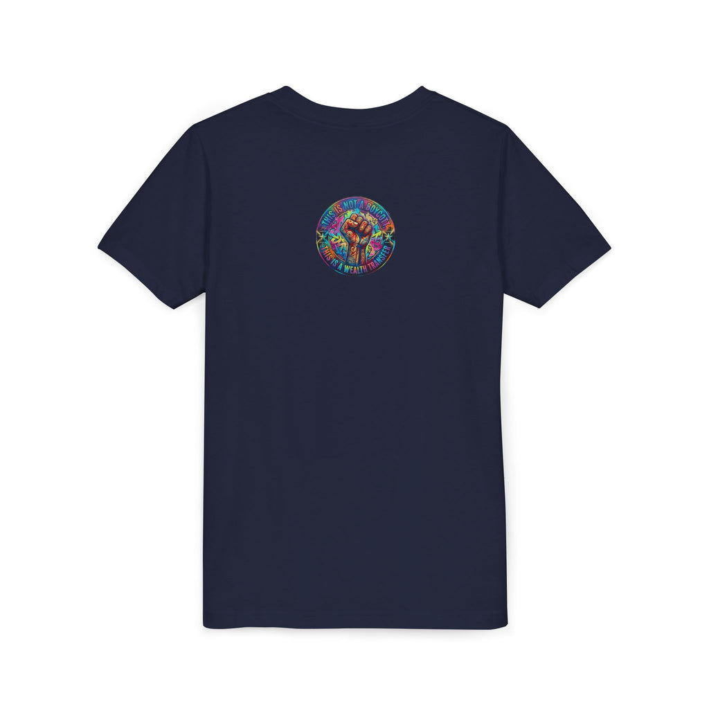 Neon Power Button Tee — Gamer Screen Escape Youth T-Shirt