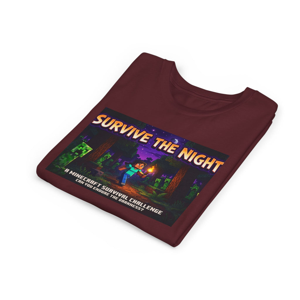 Survive the Night Youth Tee — Glowing Creeper Night Gamer Shirt