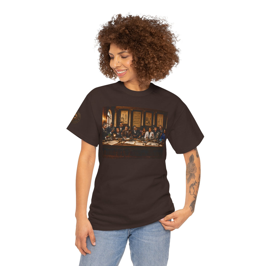 Graphic Tee — 'This Is Not A Boycott' Fist Emblem with Vintage Group Portrait