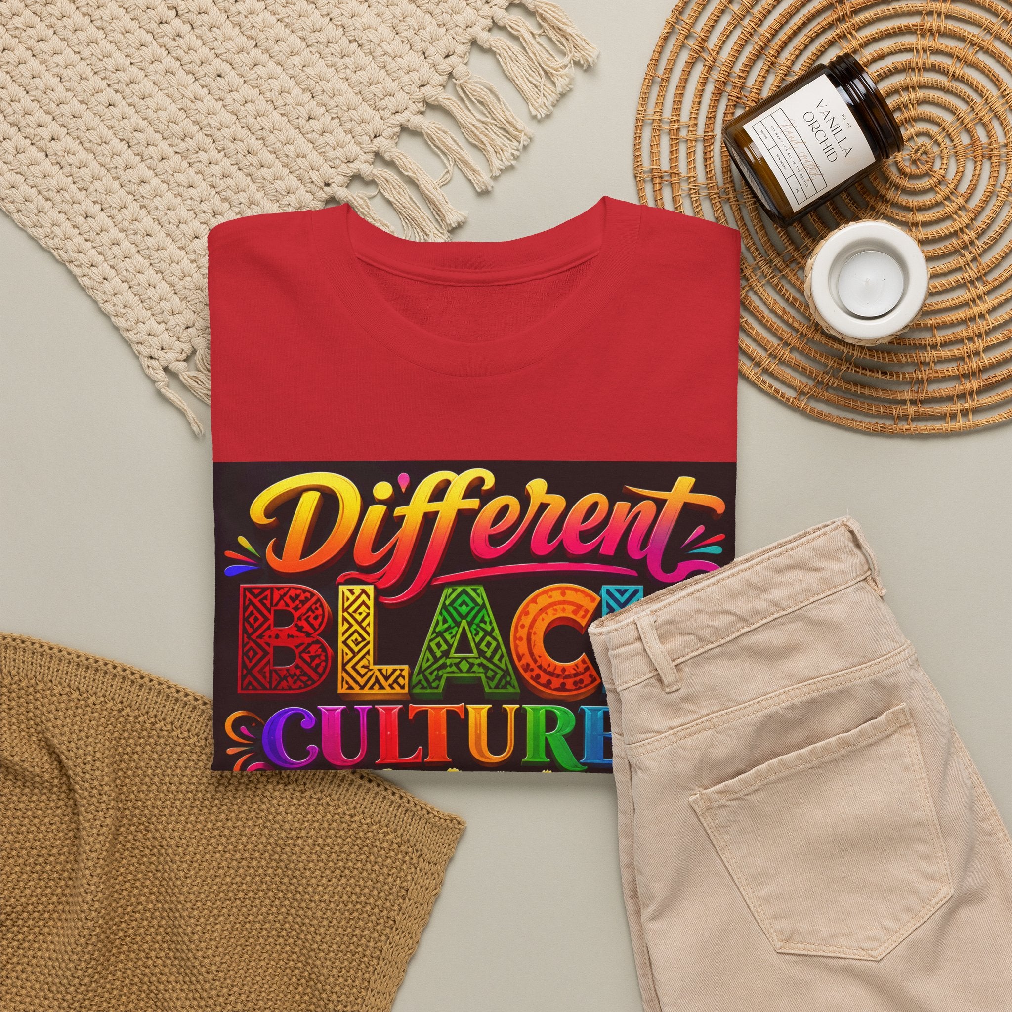 T-Shirt — Different Black Cultures, Same Black Skin Graphic Tee (Black History & Unity)