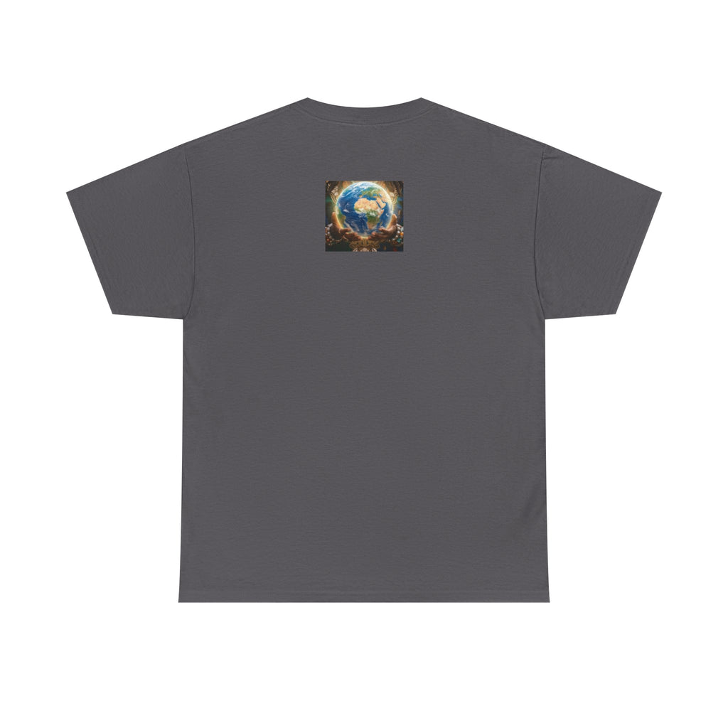 Cosmic Guardian Tee — Earth Mother Spiritual Graphic T-Shirt
