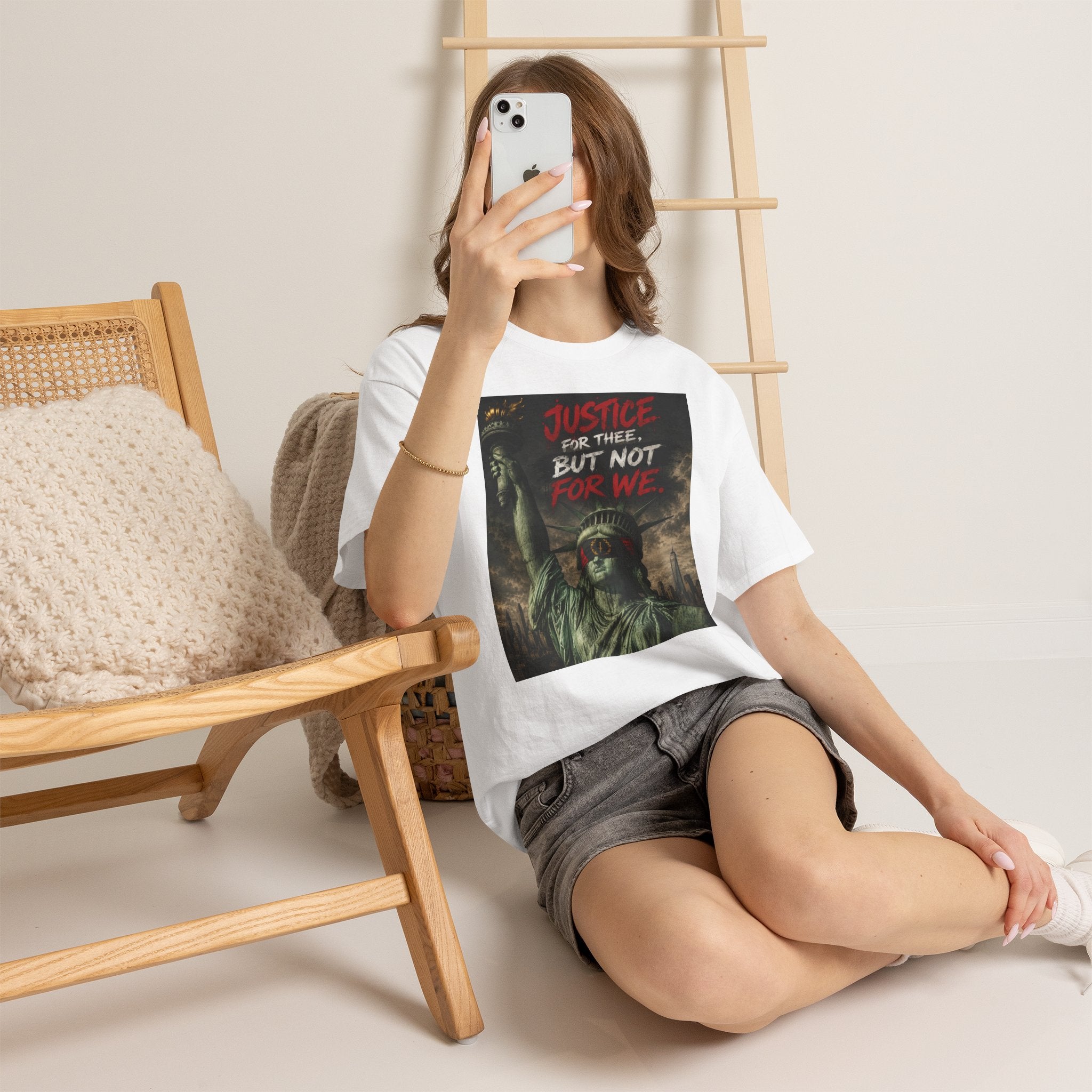 Protest Justice T-Shirt — “Justice For Thee, But Not For We” Graphic Tee