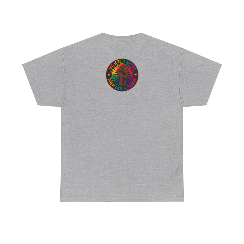 Blackout Graphic Tee — Urban Comic Poster Design with Back Fist Logo