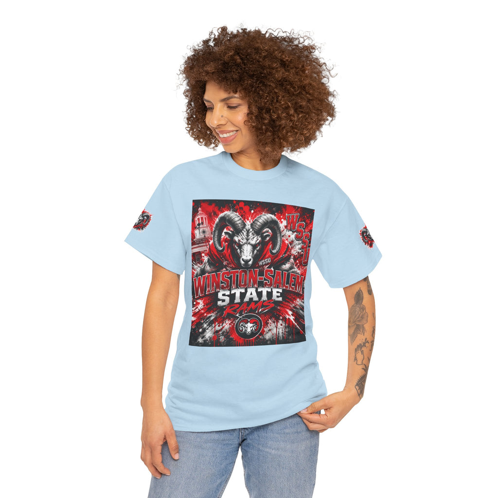 Winston‑Salem State Rams Ram Head Tee — Bold College Spirit T‑Shirt