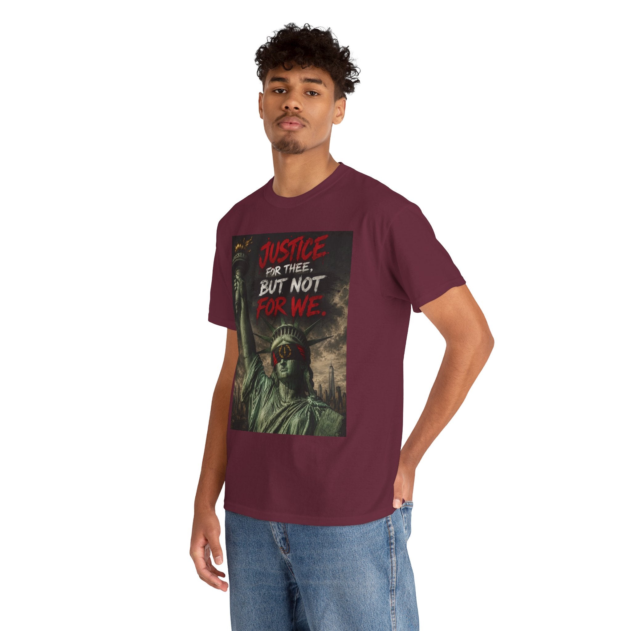 Protest Justice T-Shirt — “Justice For Thee, But Not For We” Graphic Tee