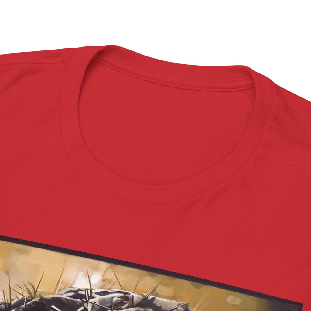Jesus Portrait Tee with 'This Is Not A Boycott — This Is A Wealth Transfer' Back Emblem
