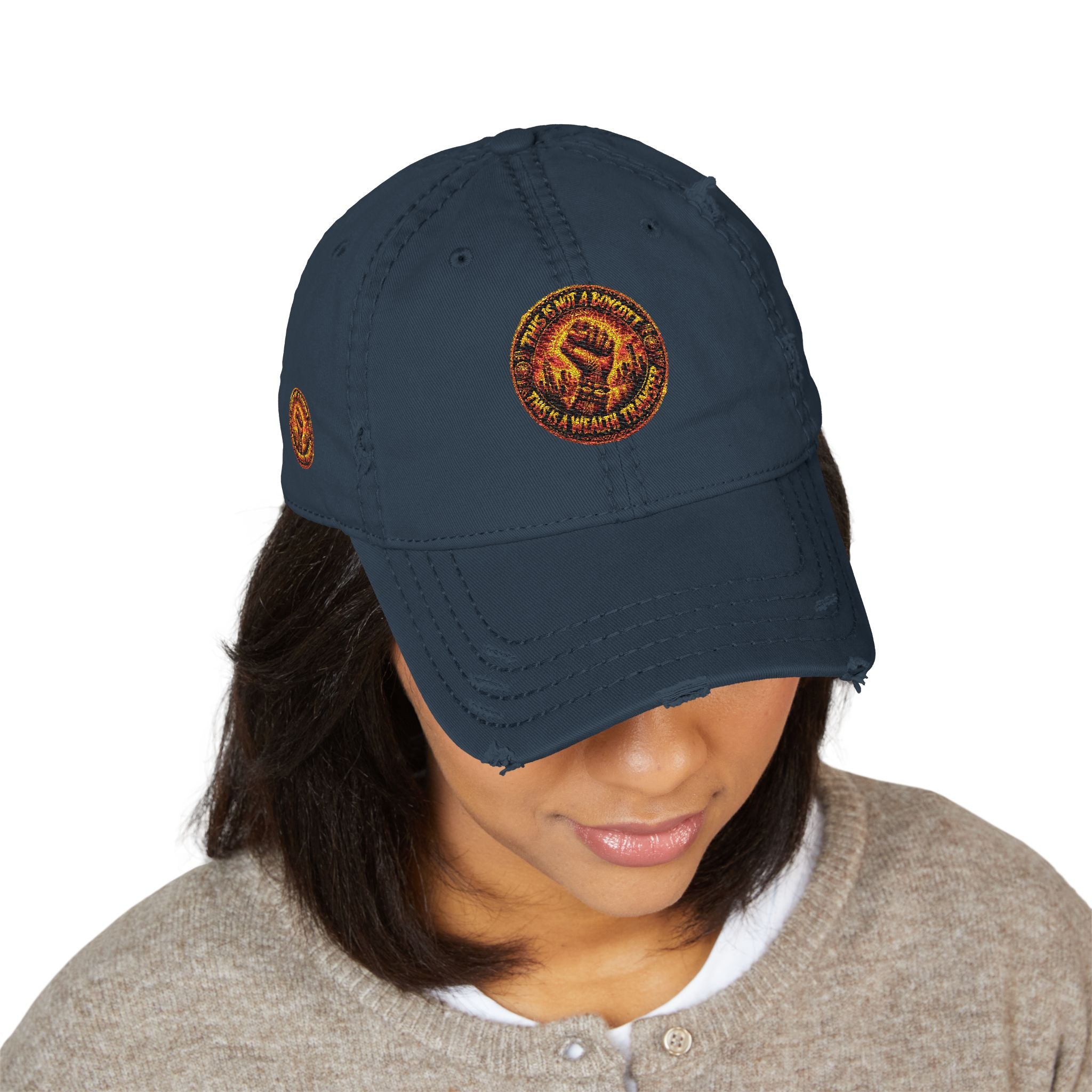 Mother braiding freedom— Vintage Flame Crest Cap