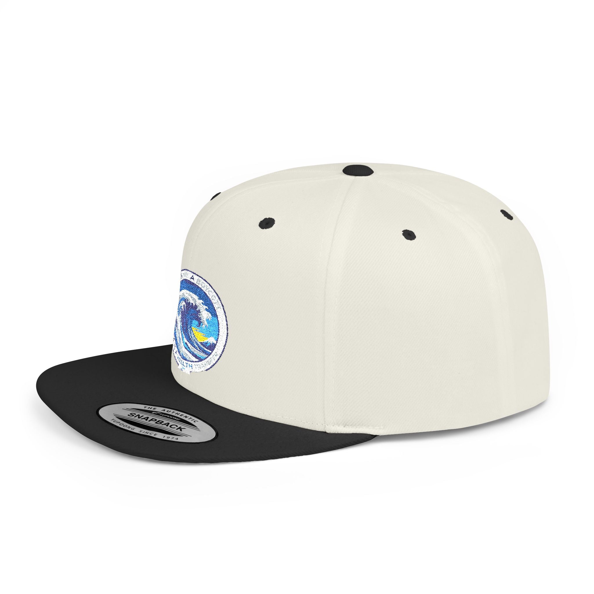 Copy of Reggae Vibes Flat Bill Snapback Hat — Colorful Rasta Music Patch