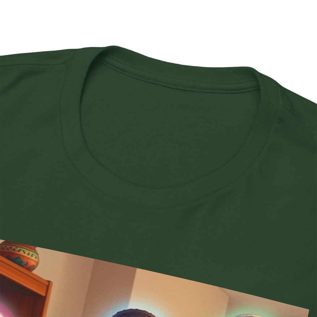 Black Family Study Night T-Shirt — Inspirational Afrofuturist Classroom Artwork
