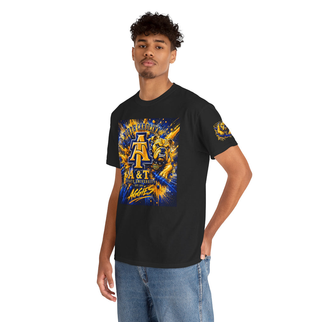 North Carolina A&T Aggies Bulldog T-Shirt — A&T Logo College Tee