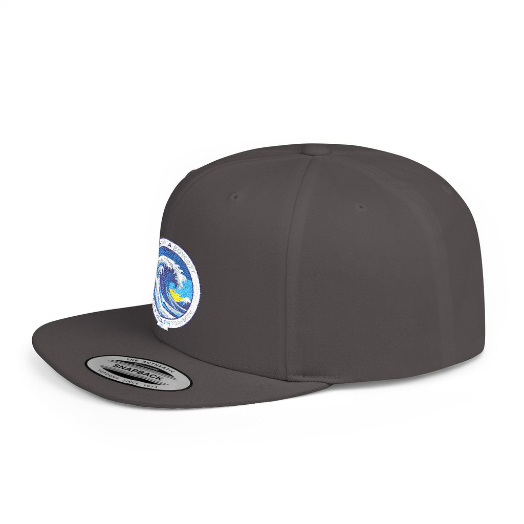 Copy of Reggae Vibes Flat Bill Snapback Hat — Colorful Rasta Music Patch