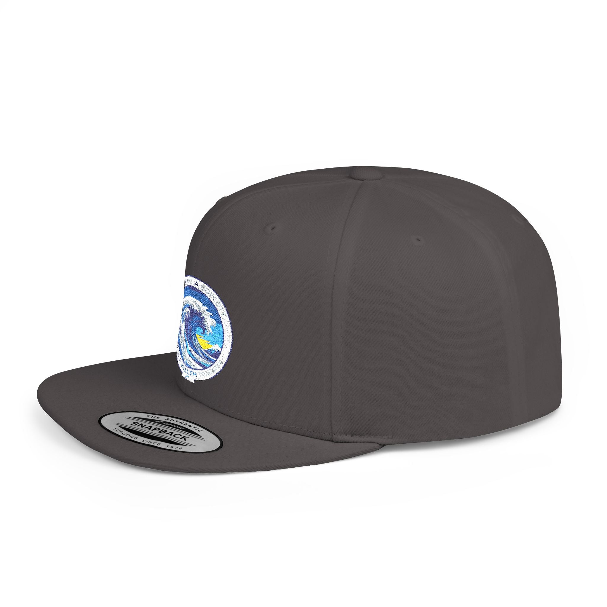 Copy of Reggae Vibes Flat Bill Snapback Hat — Colorful Rasta Music Patch