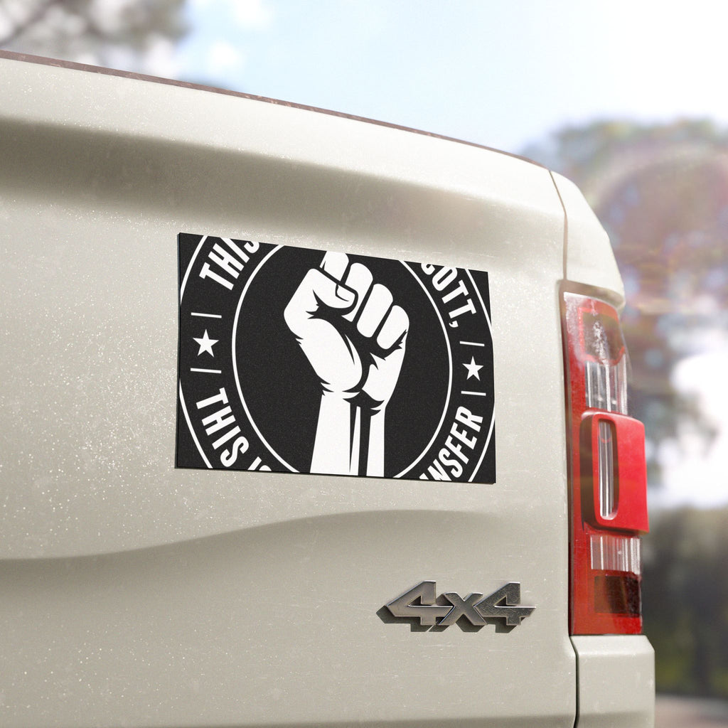 Solidarity Community Car Magnet — Dollar Bill Fist Design
