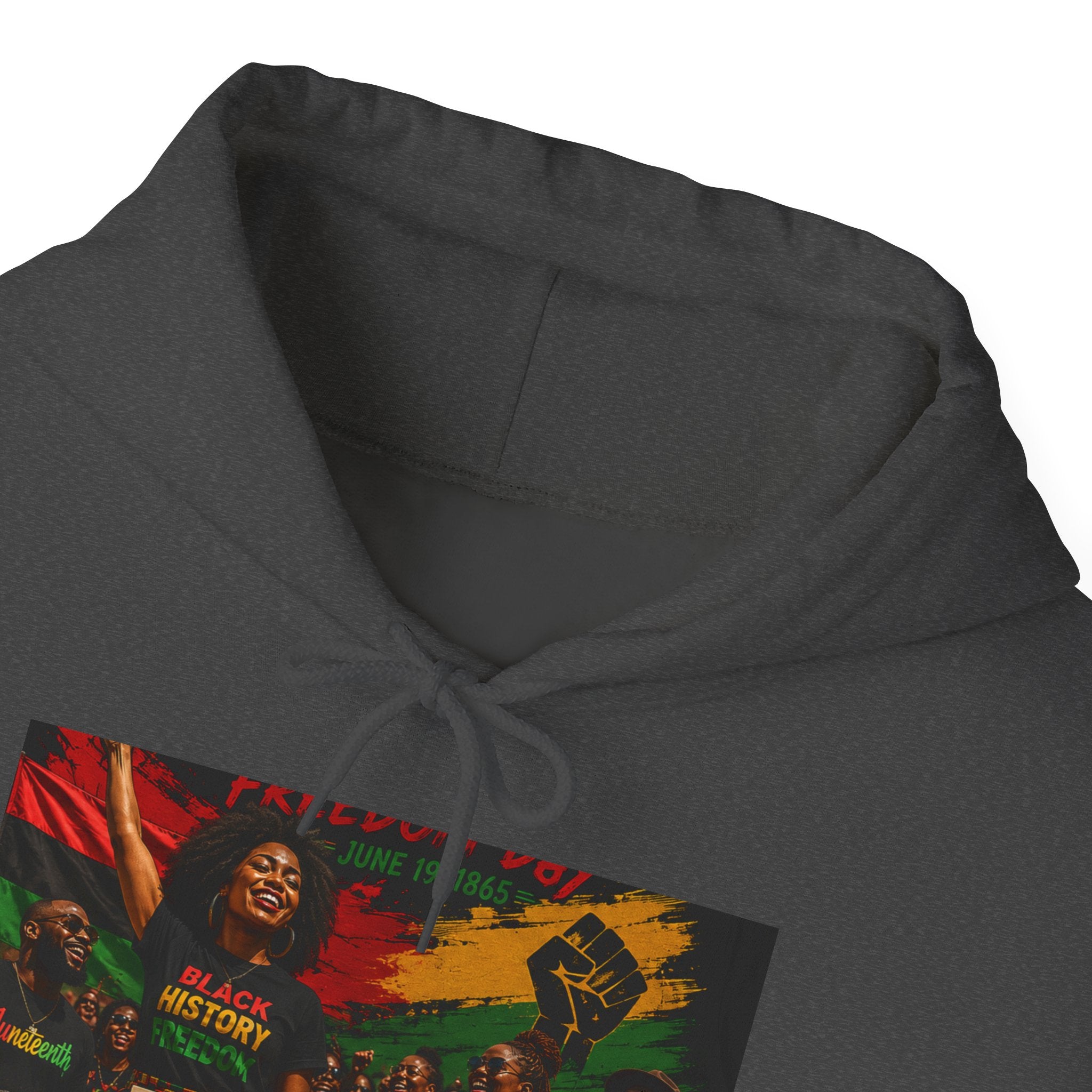 Juneteenth Celebration Hoodie — Juneteenth 1865 Freedom Retro Graphic Hooded Sweatshirt