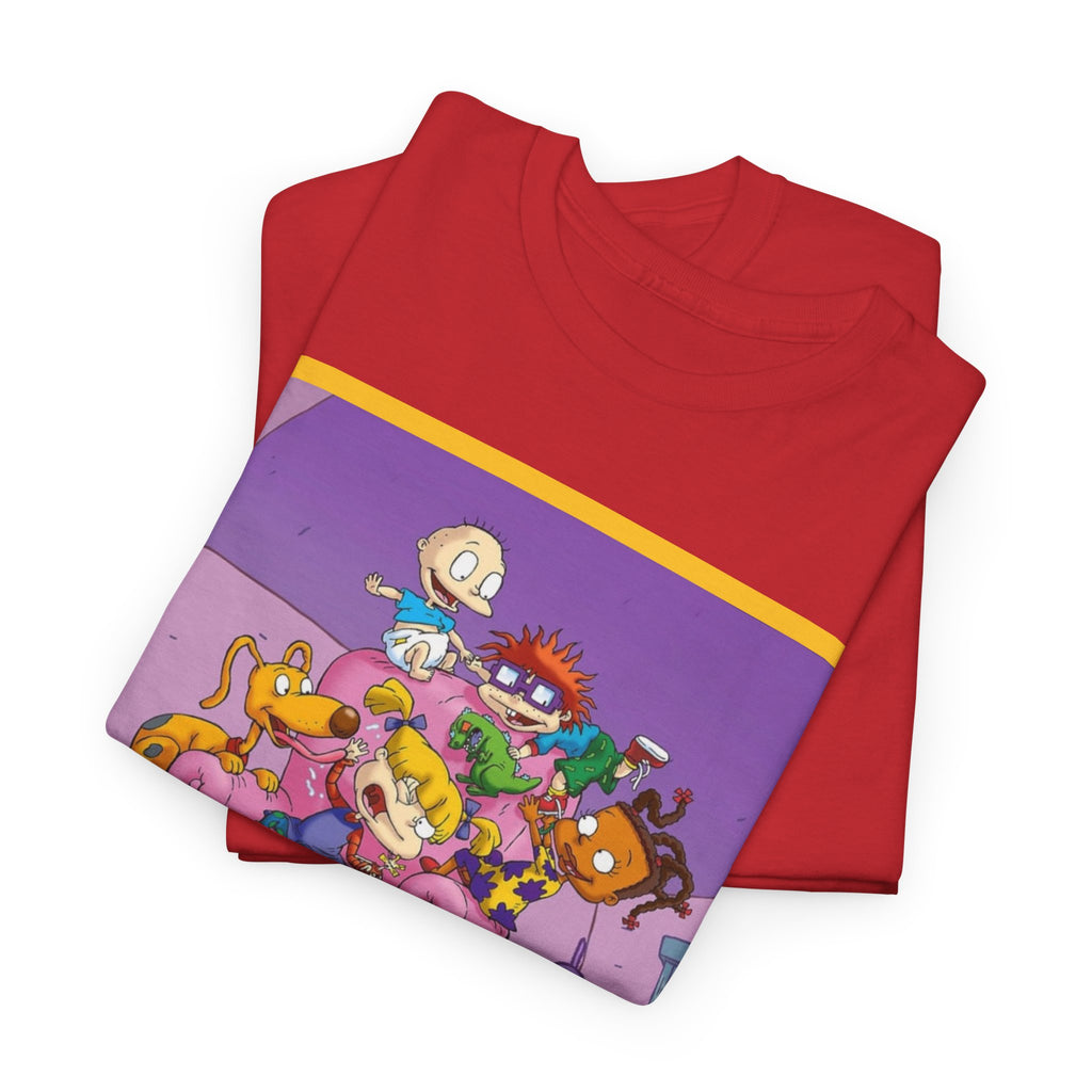 Rugrats Character Collage Tee — Retro Nickelodeon Kids Cartoon T-Shirt
