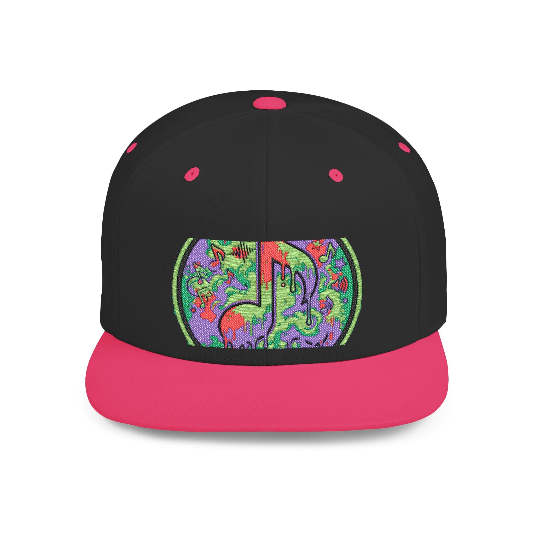 Copy of Copy of Flat Bill Snapback Hat — Retro Dance Crew Graphic Cap