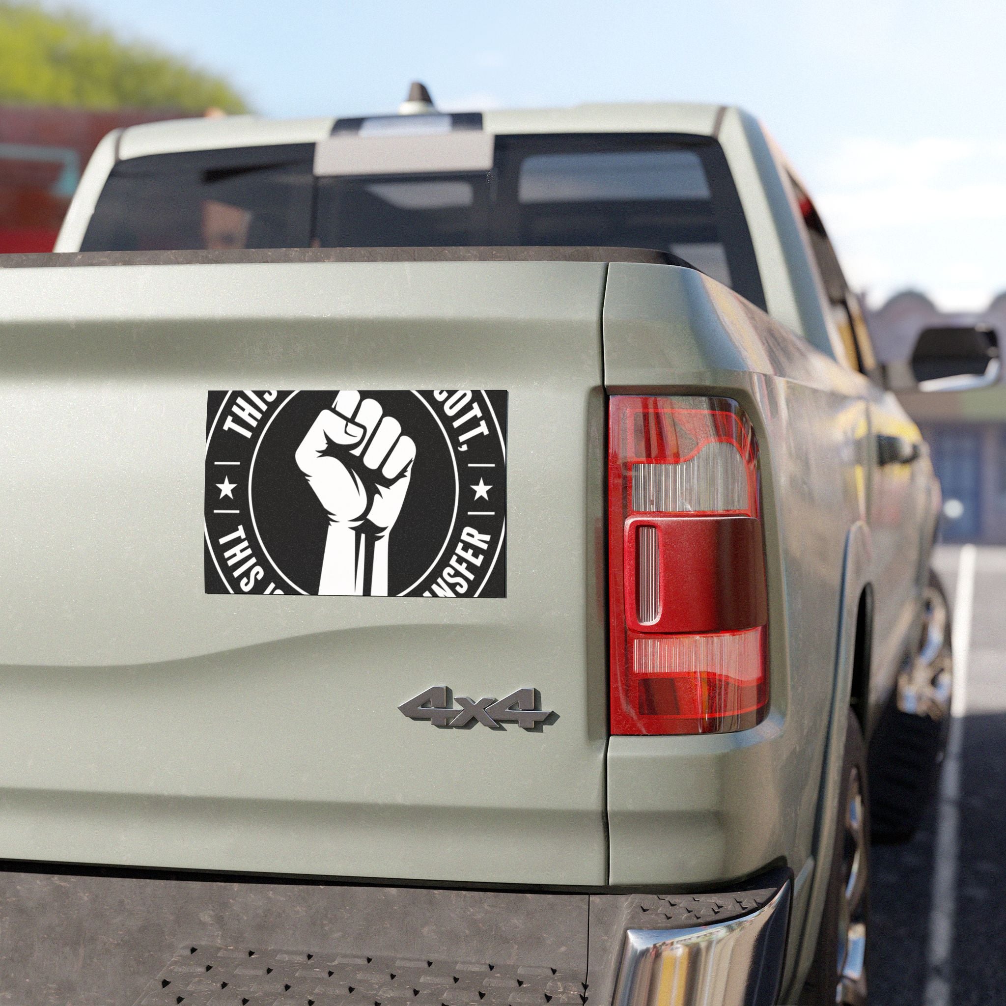Solidarity Community Car Magnet — Dollar Bill Fist Design