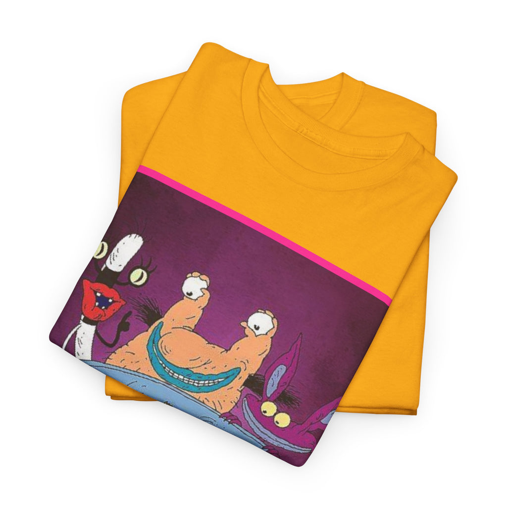 Real Monsters Vintage Cartoon T-Shirt — Nickelodeon Rugrats Crew Tee