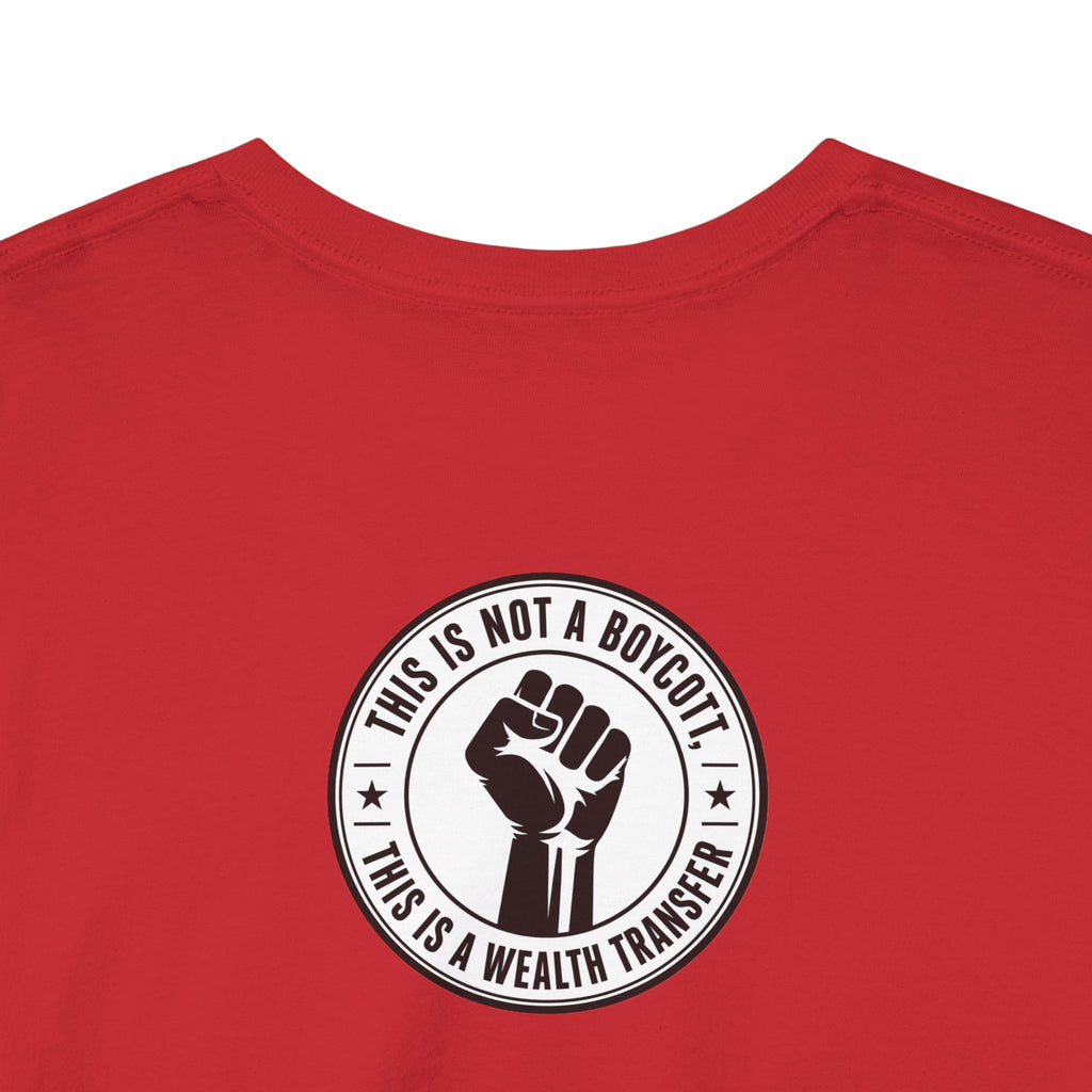 Graphic Tee — Retro Portrait Front with Black Power Fist Back