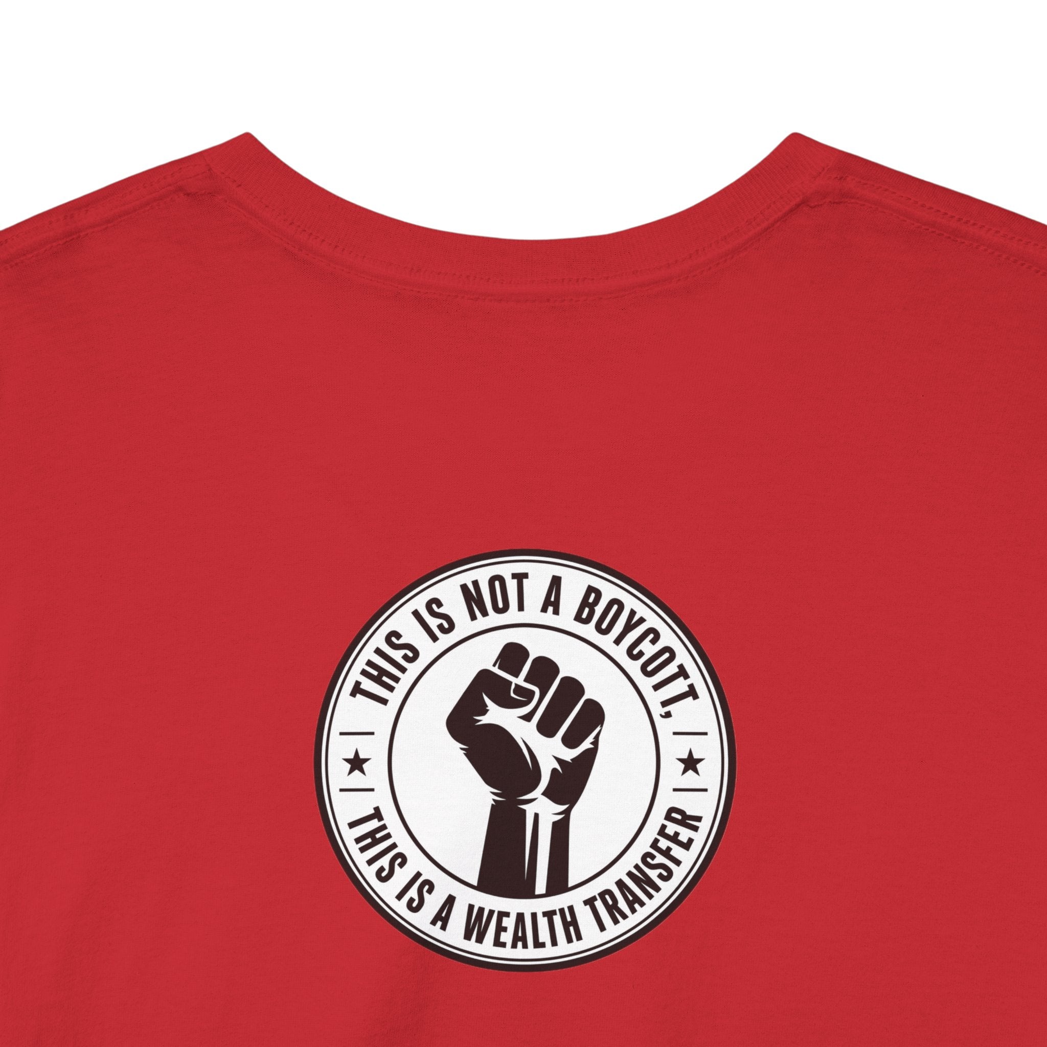 Graphic Tee — Retro Portrait Front with Black Power Fist Back