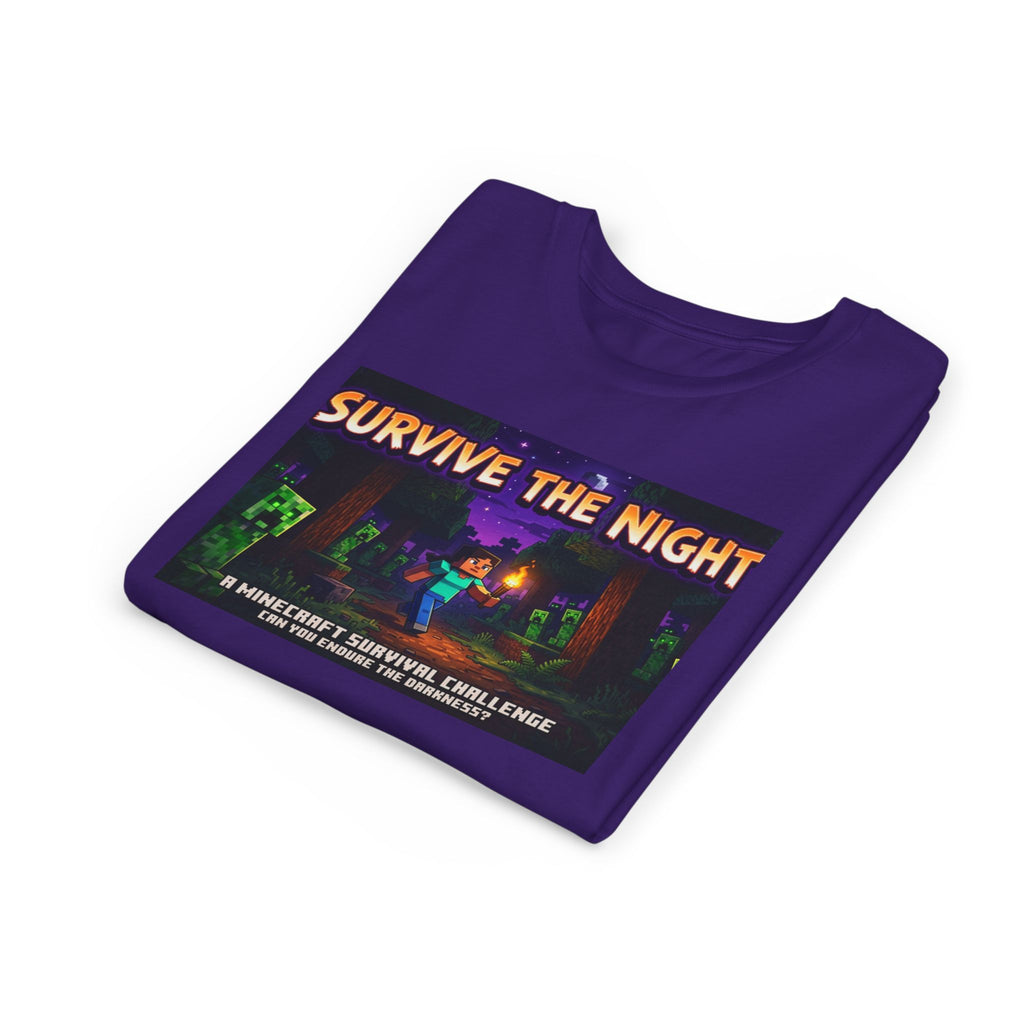Survive the Night Youth Tee — Glowing Creeper Night Gamer Shirt
