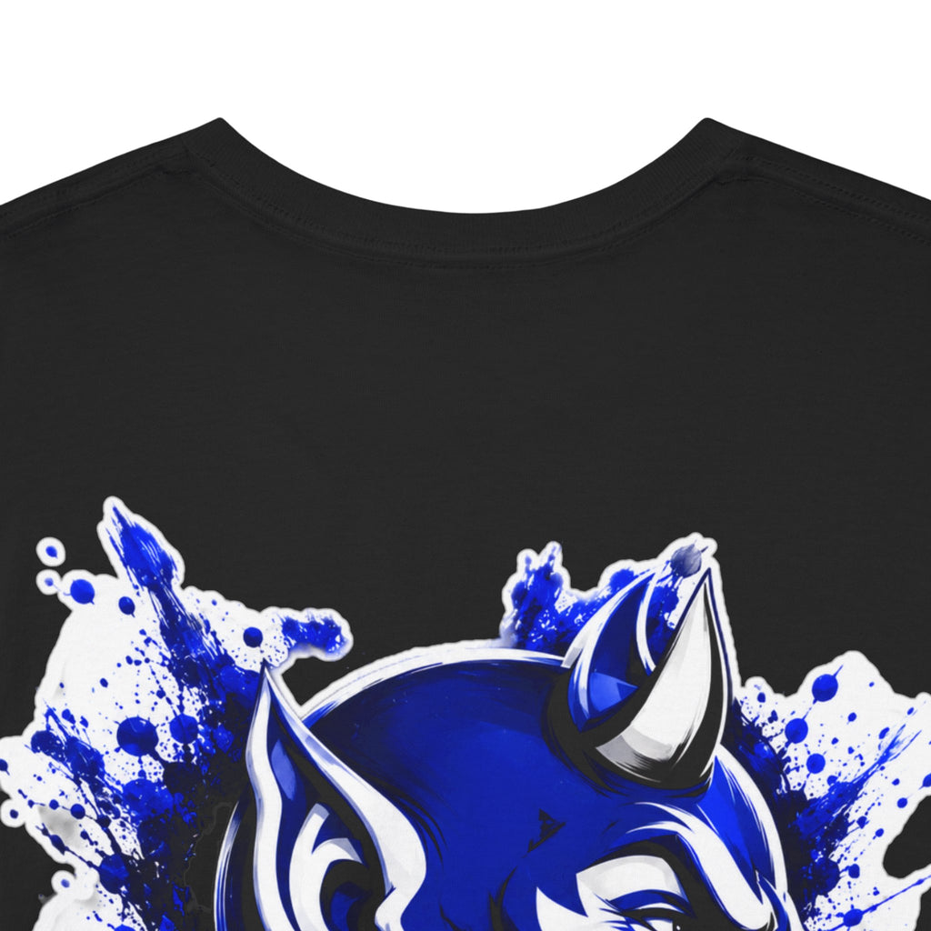 Duke Blue Devils Graphic Tee — Splatter Devil Logo T‑Shirt