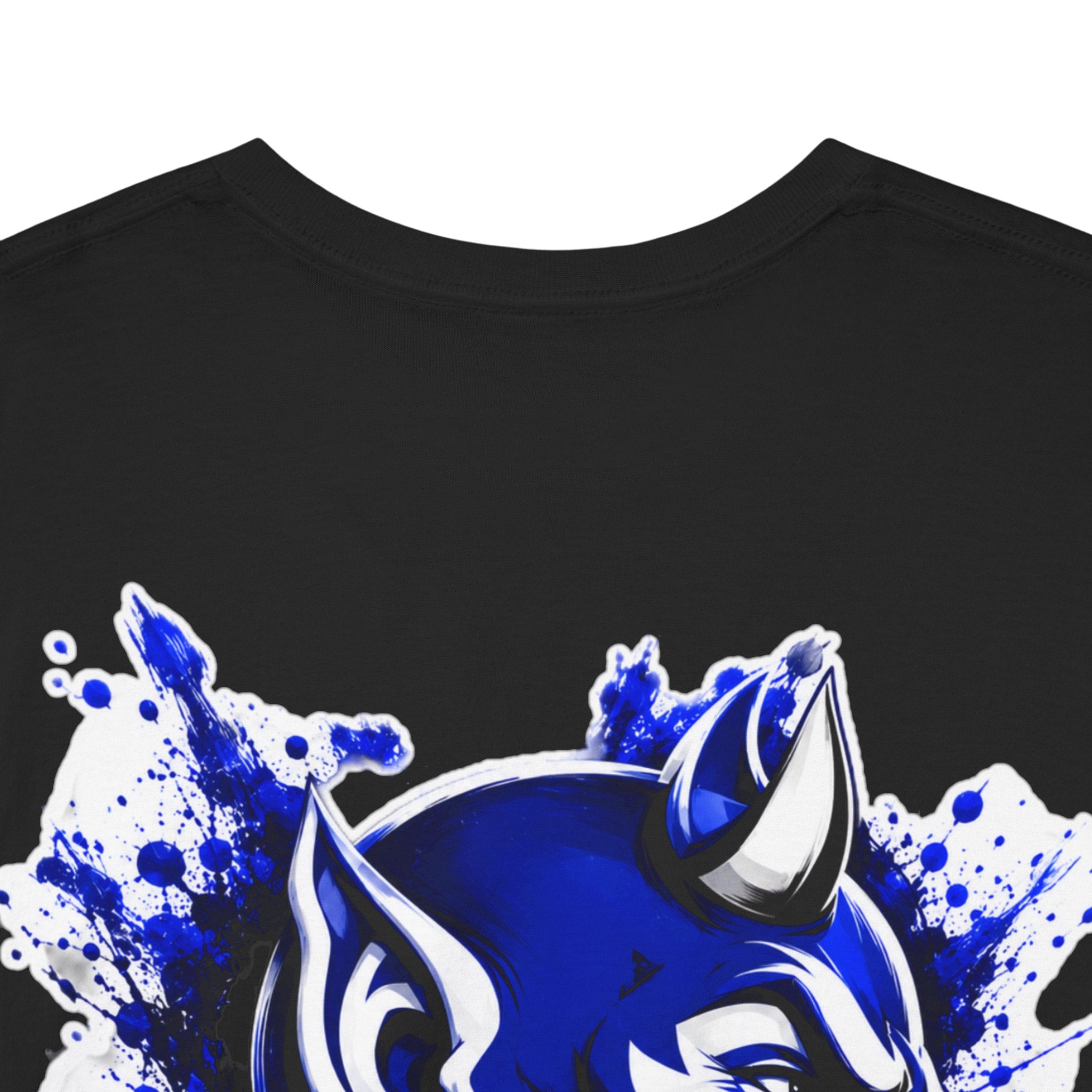 Duke Blue Devils Graphic Tee — Splatter Devil Logo T‑Shirt