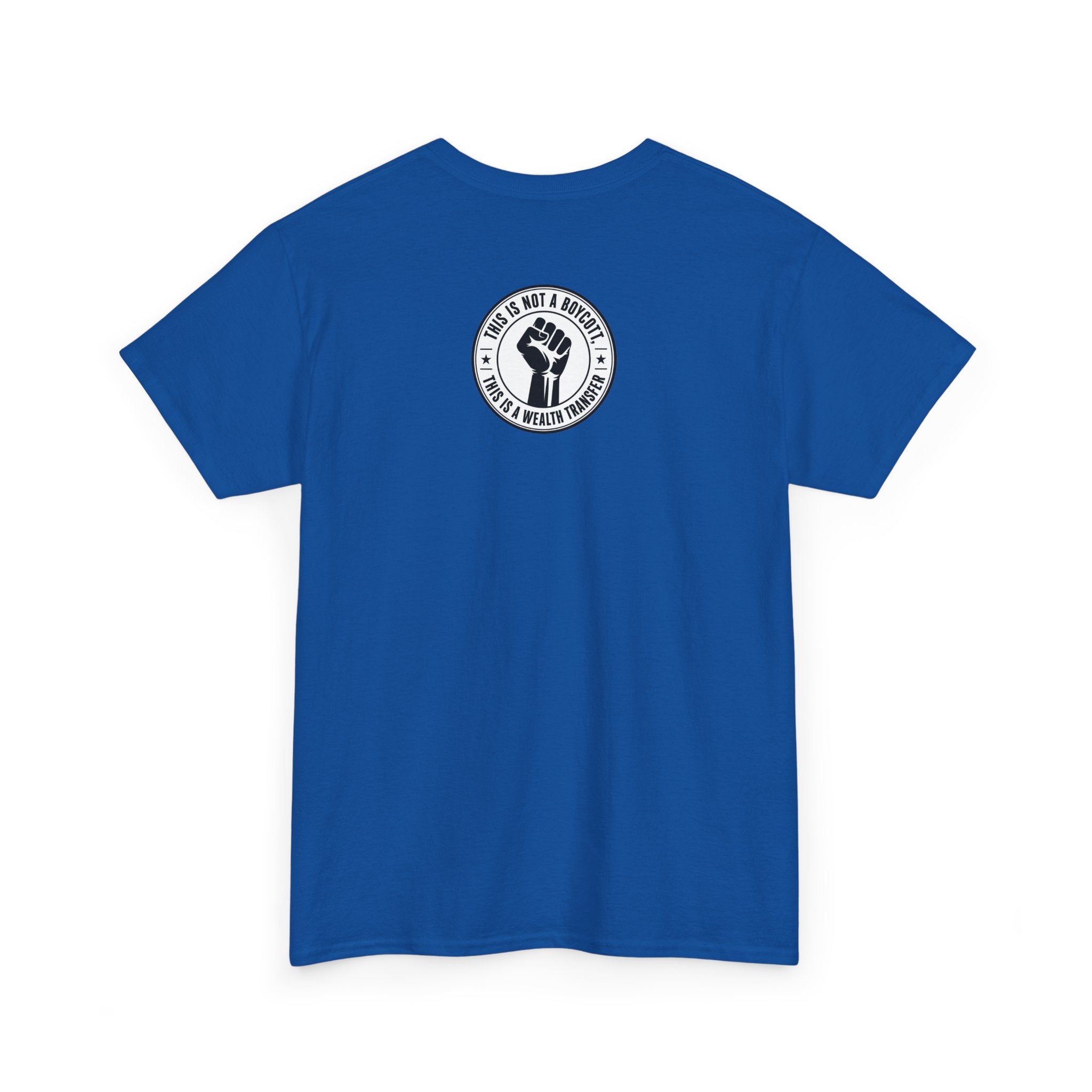 Graphic Tee — Retro Portrait Front with Black Power Fist Back