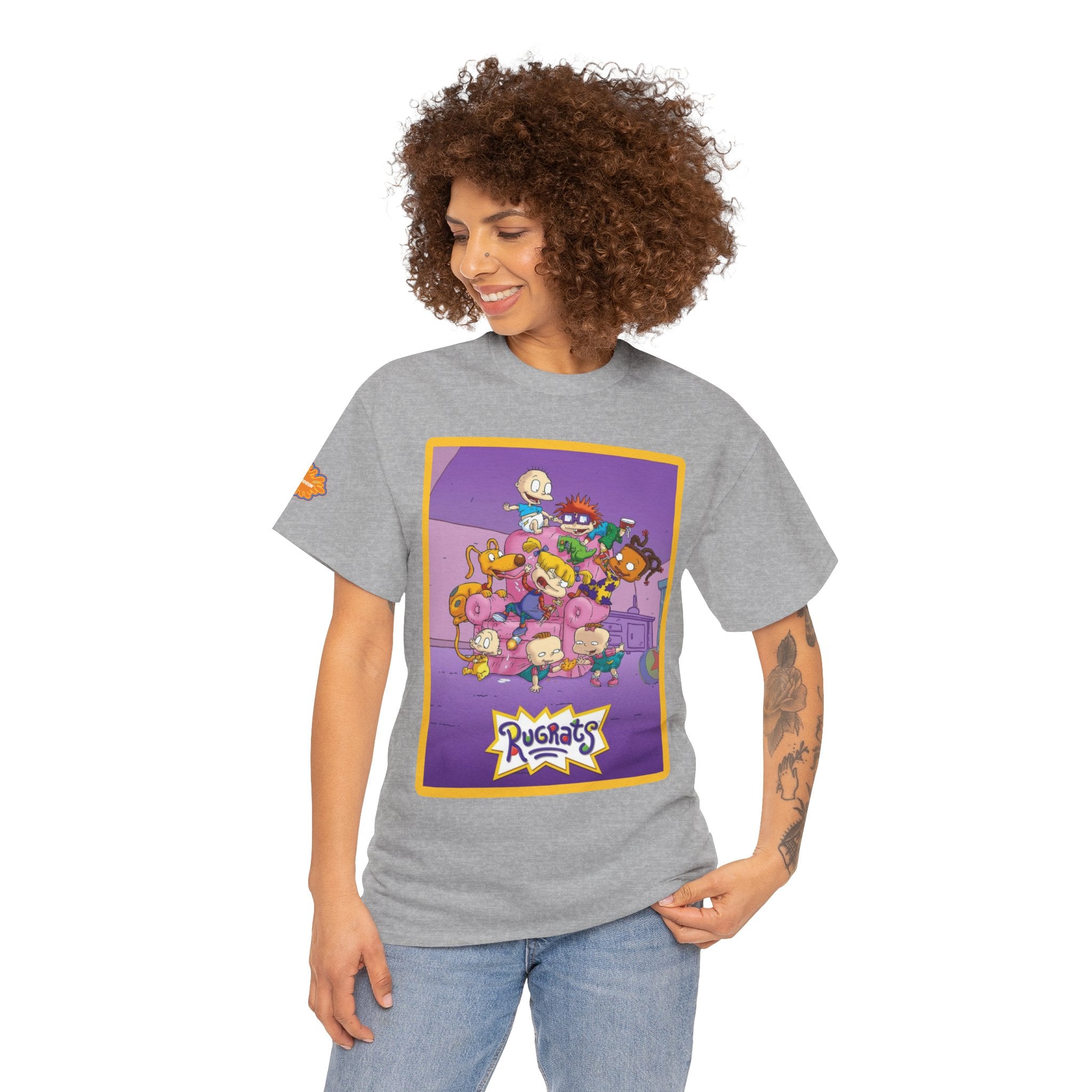 Rugrats Character Collage Tee — Retro Nickelodeon Kids Cartoon T-Shirt