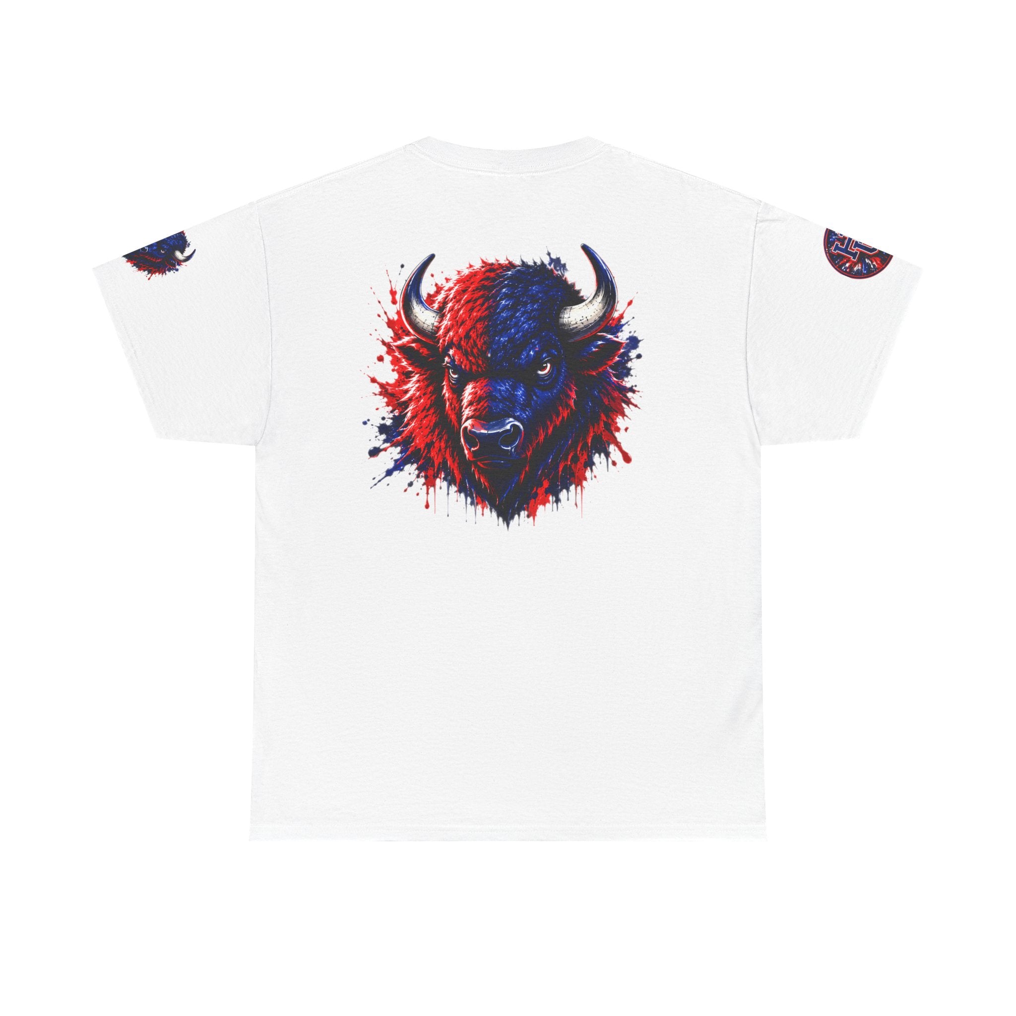 Howard University Buffalo Spirit Tee — HU Bison Red & Blue Campus Shirt