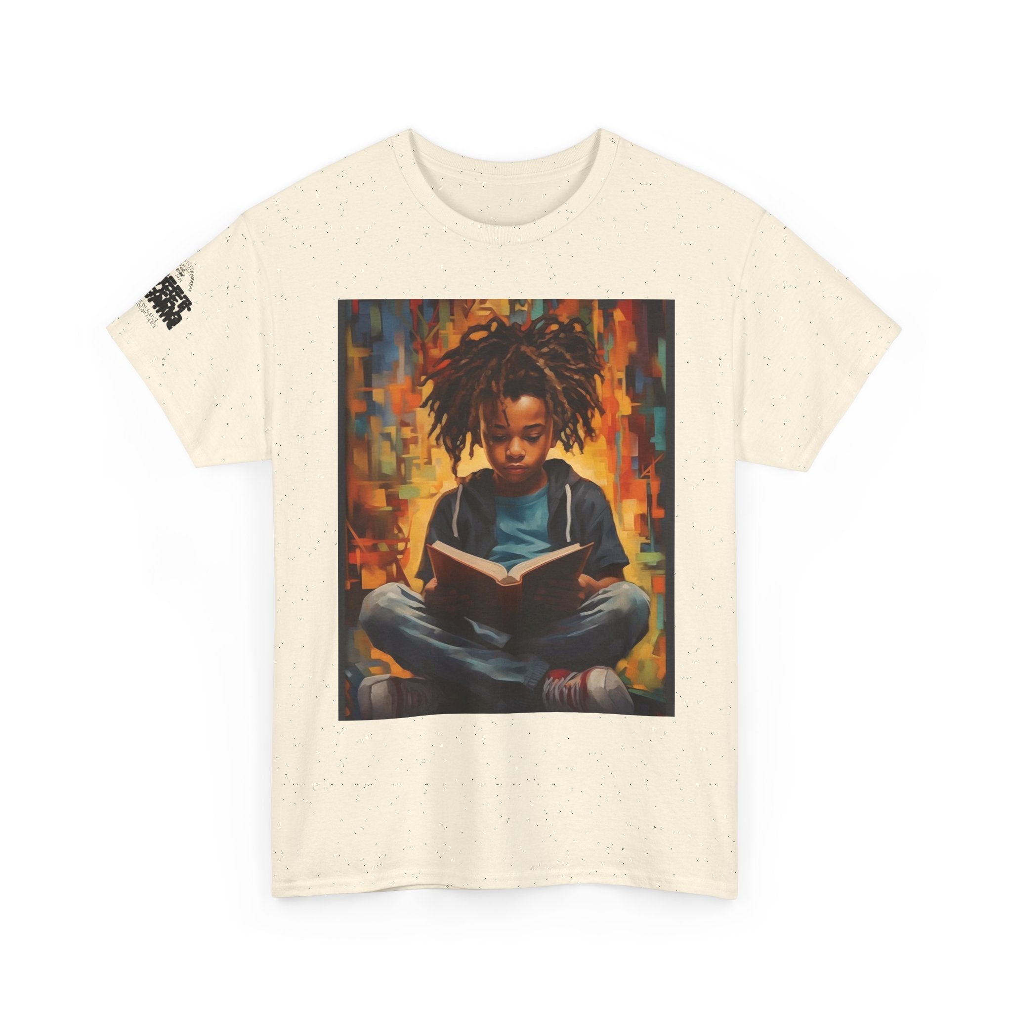 Graphic Tee — 'This Is Not A Boycott, This Is A Wealth Transfer' Back Print with Reading Child Artwork