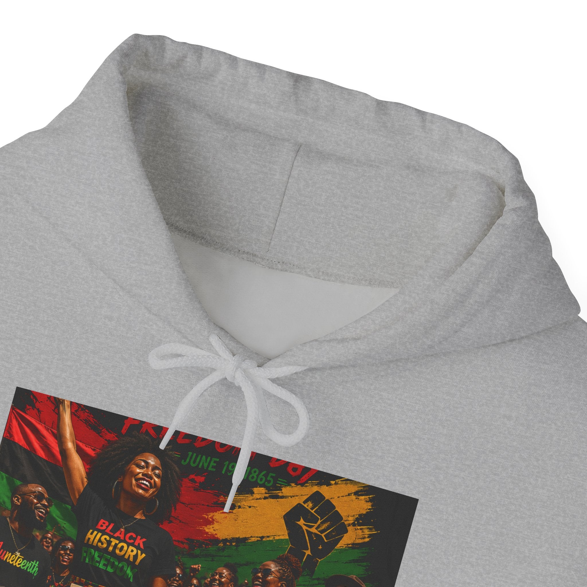 Juneteenth Celebration Hoodie — Juneteenth 1865 Freedom Retro Graphic Hooded Sweatshirt