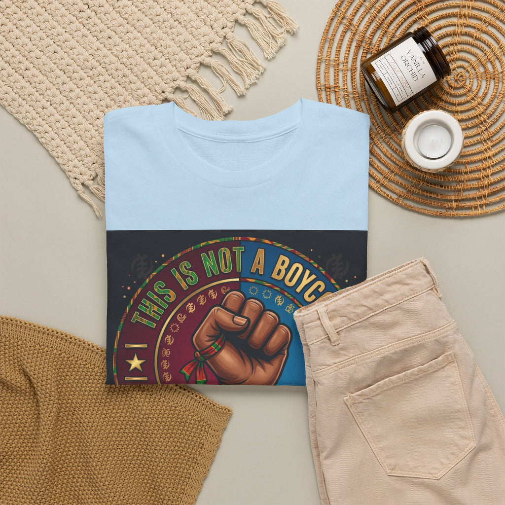 Political Activist Tee — "This Is Not a Boycott, This Is a Wealth Transfer" Fist Graphic Shirt