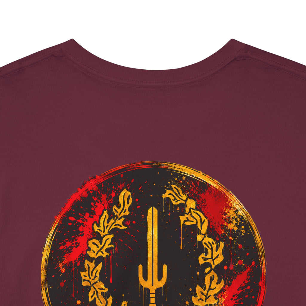 Laurel Trident Tee — Vintage Gold Emblem Graphic T-Shirt