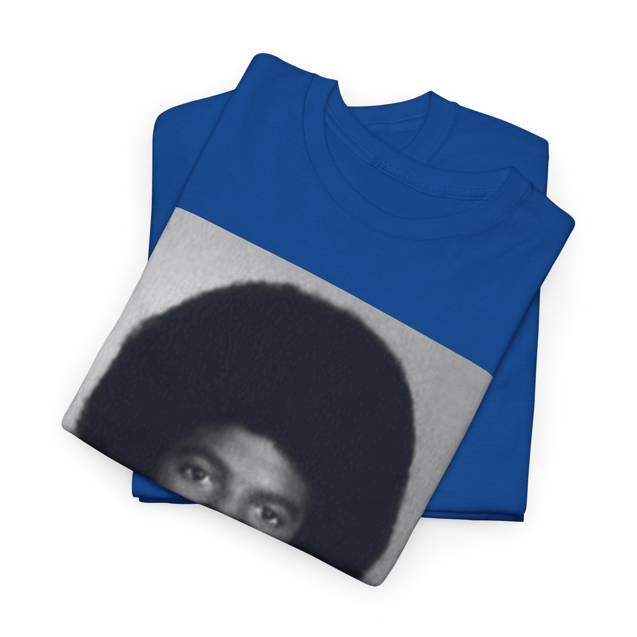 Graphic Tee — Retro Portrait Front with Black Power Fist Back