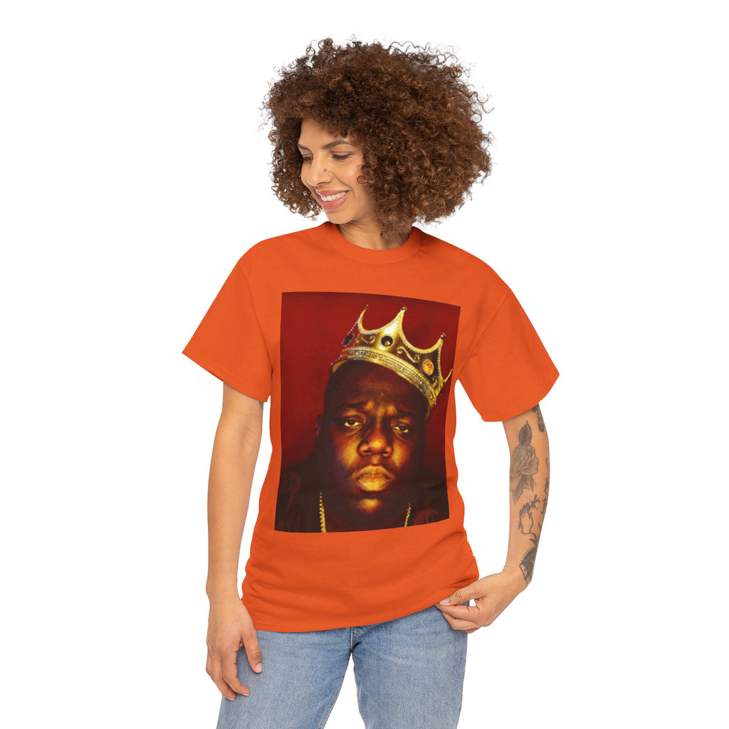 Vintage Crown Portrait Tee — Retro Hip-Hop Photo Graphic T-Shirt