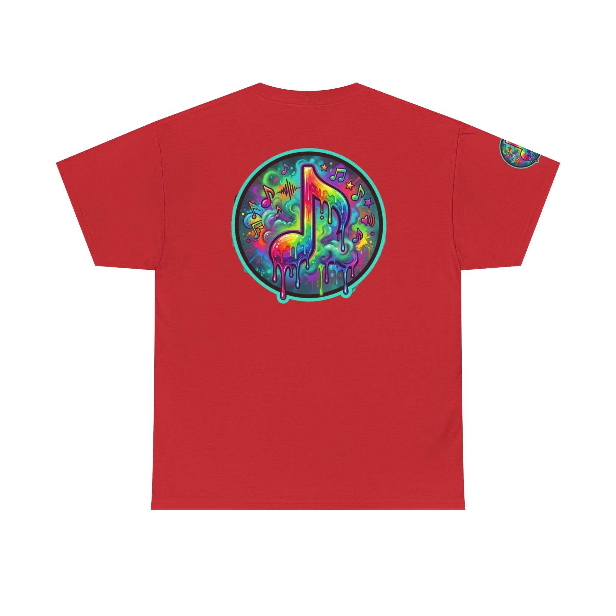 Music Vibes Tee — “They Want Our Rhythm But They Don’t Want Our Blues” Psychedelic Drip Note T-Shirt