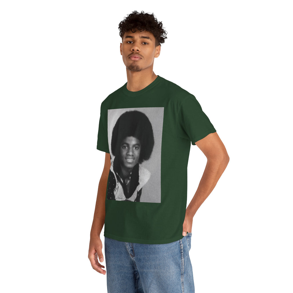 Graphic Tee — Retro Portrait Front with Black Power Fist Back