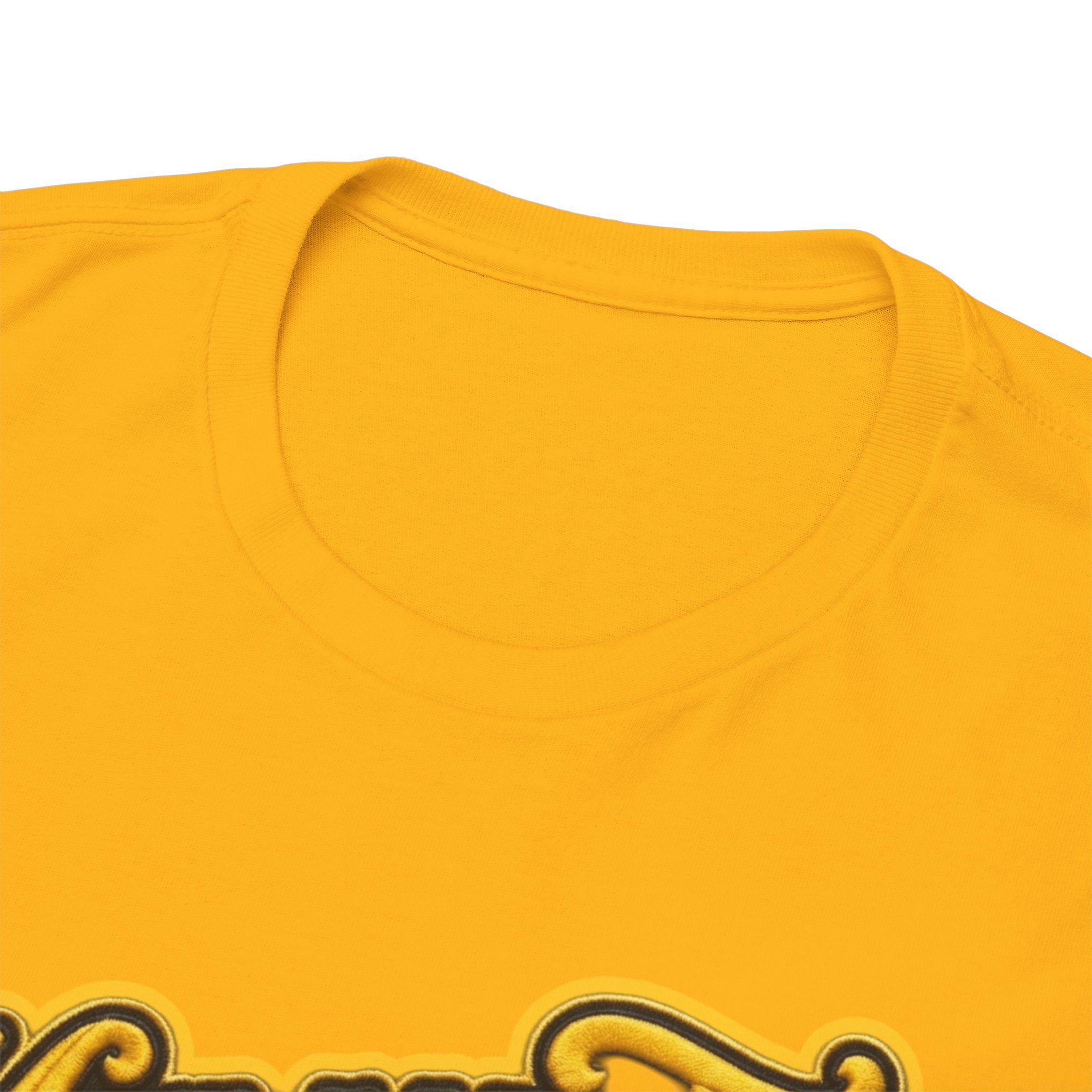 Melanated 19 Graphic Tee — Retro Script Logo & Gold Number Baseball Shirt