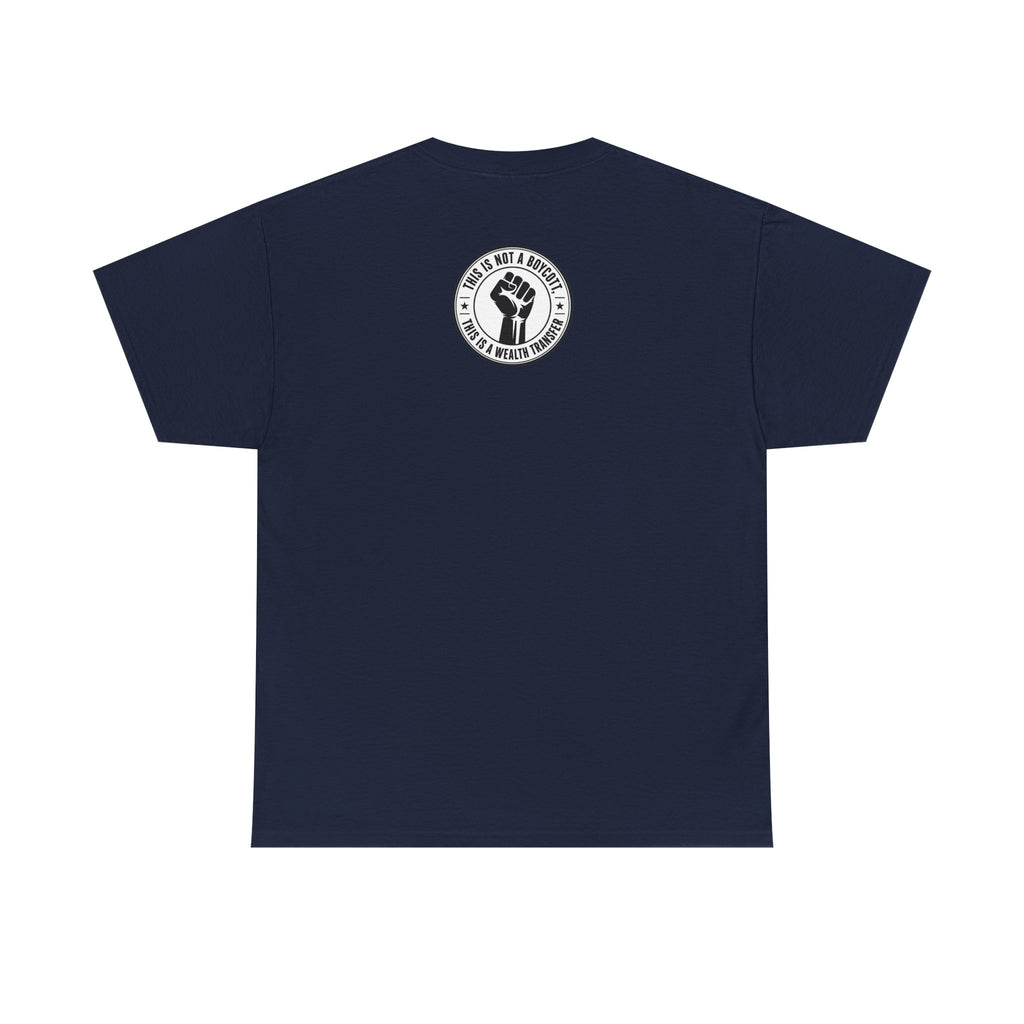 Graphic Tee — Retro Portrait Front with Black Power Fist Back