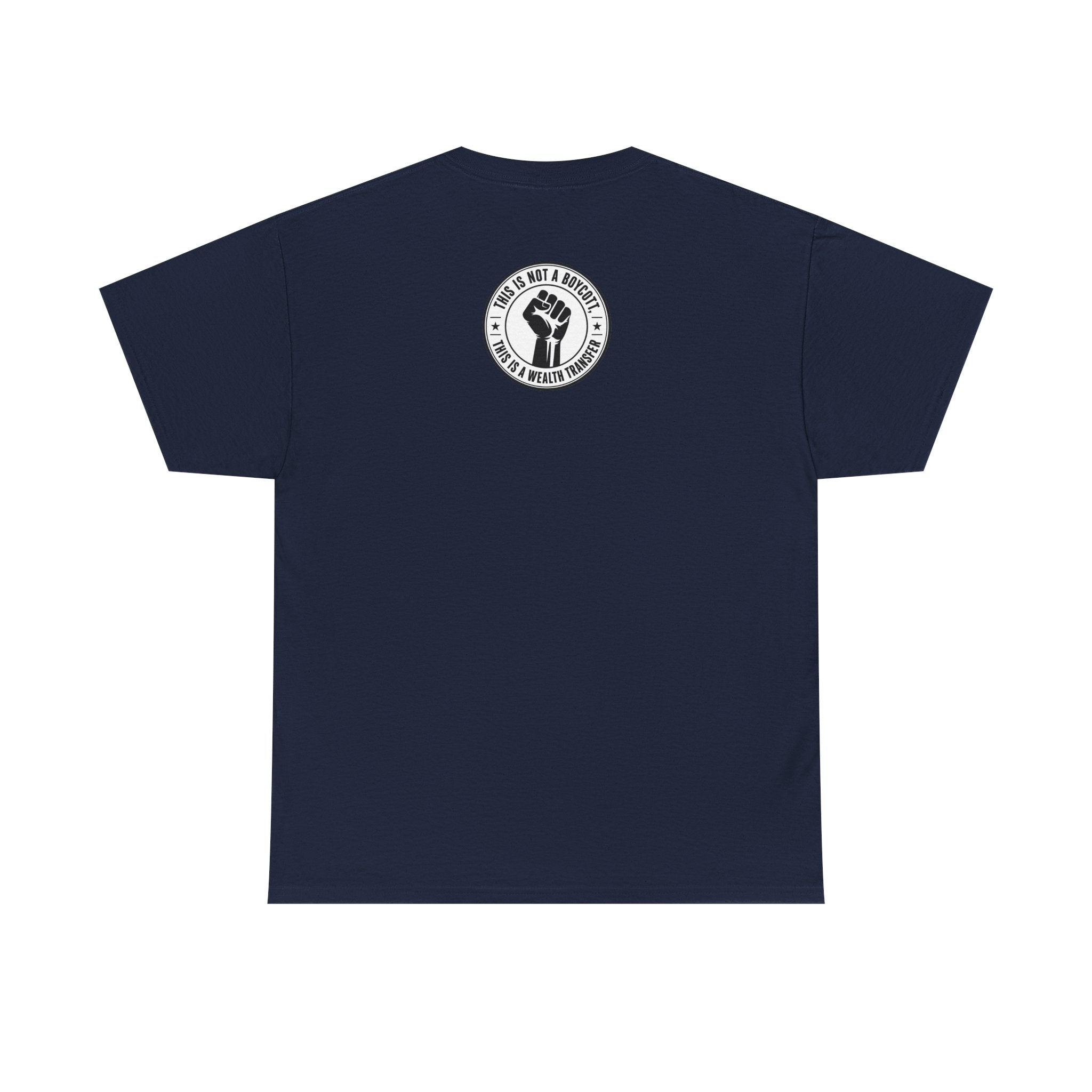 Graphic Tee — Retro Portrait Front with Black Power Fist Back