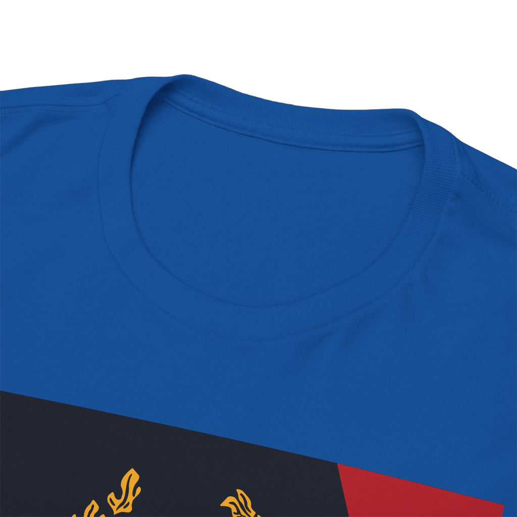 Laurel Trident Tee — Vintage Gold Emblem Graphic T-Shirt
