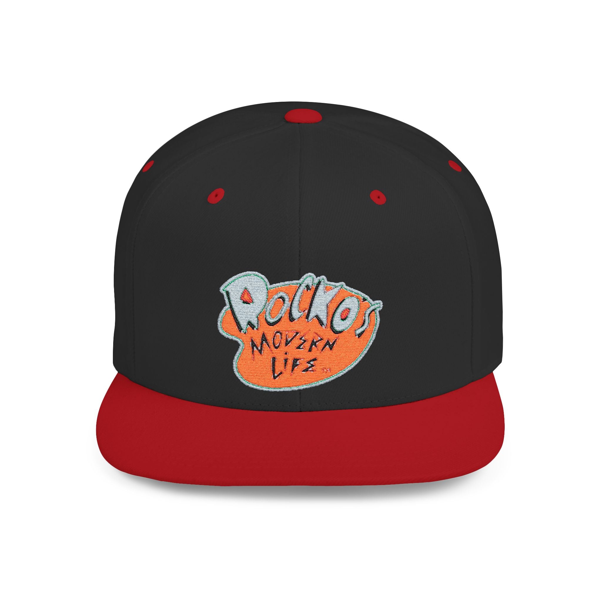 Snapback Hat — Polka Nutter Vibe Embroidered Flat-Bill Cap