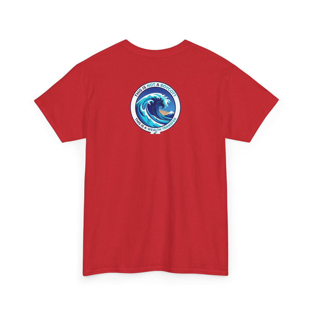 T-Shirt — Coastal Wave Graphic Tee (Ocean Sunset Wave Art)