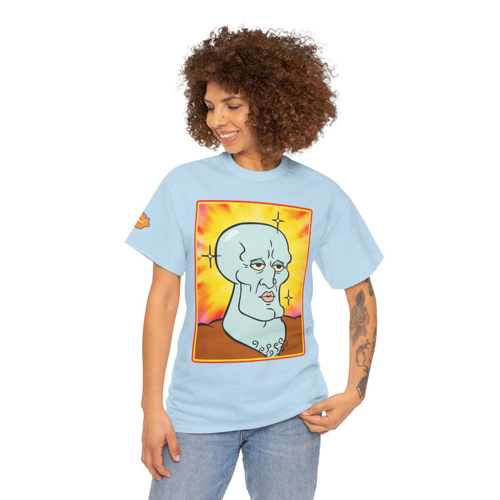 Handsome Squidward Portrait T‑Shirt — Retro Nickelodeon Graphic Tee