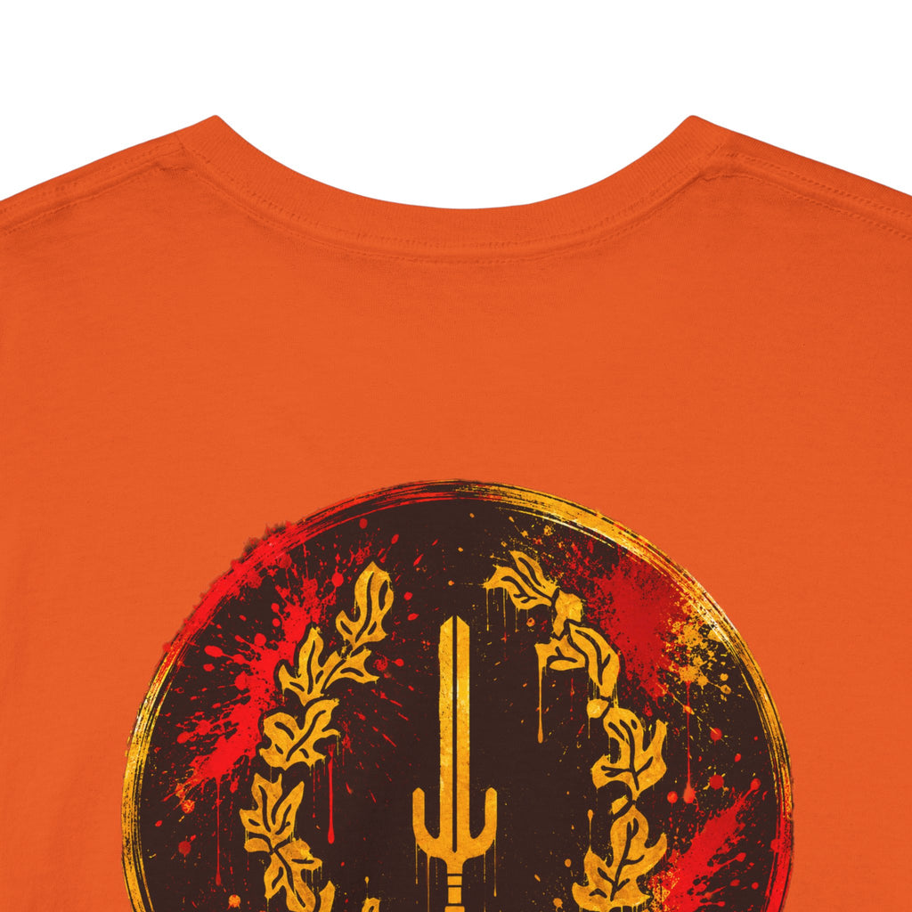 Laurel Trident Tee — Vintage Gold Emblem Graphic T-Shirt
