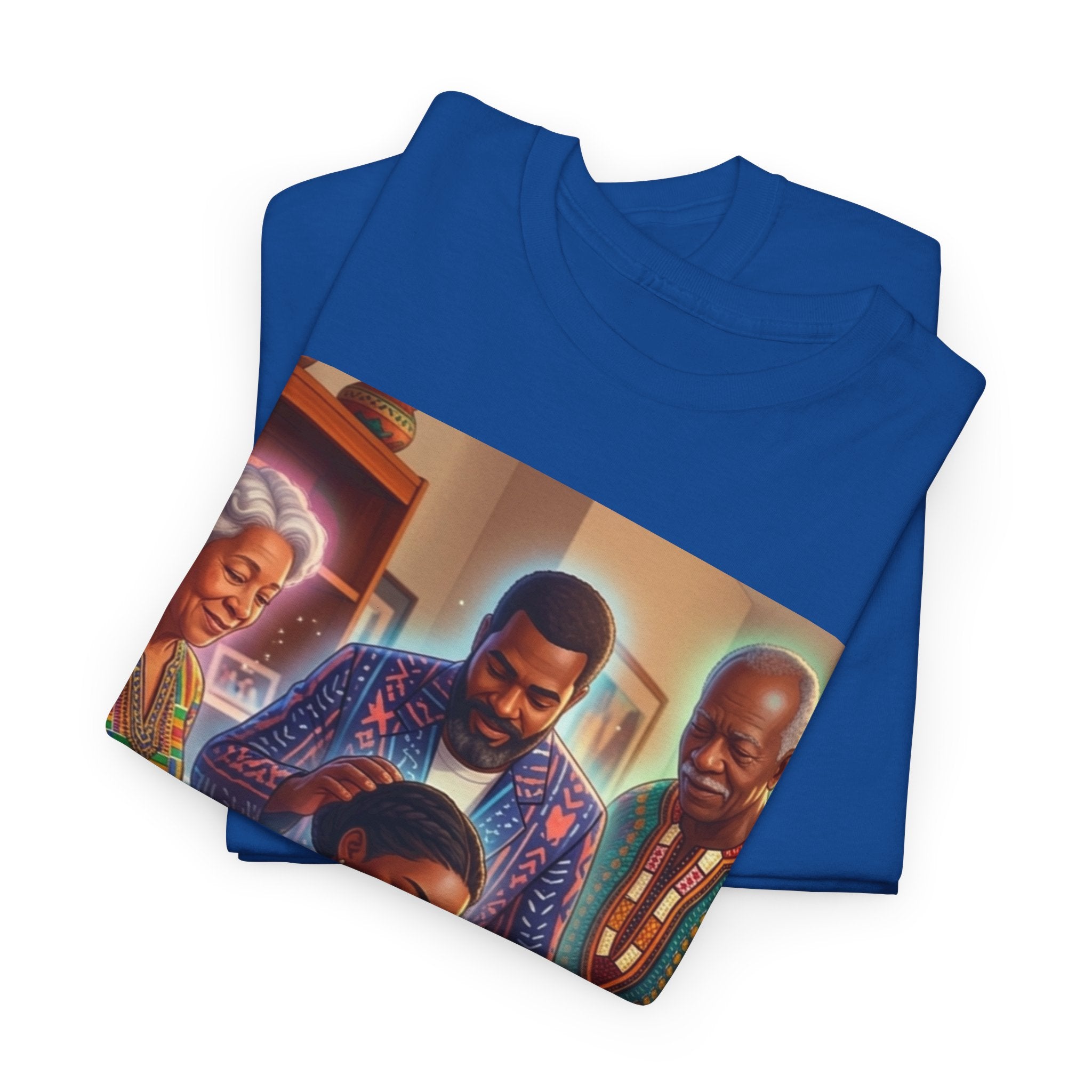 Black Family Study Night T-Shirt — Inspirational Afrofuturist Classroom Artwork