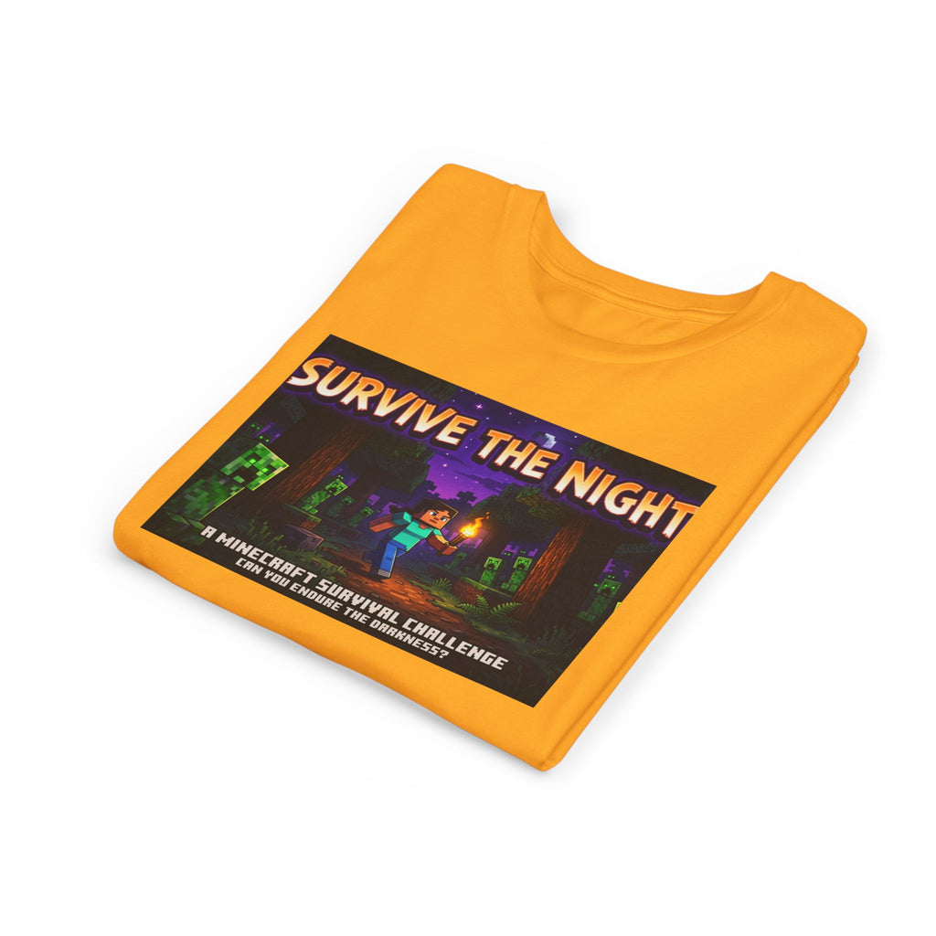 Survive the Night Youth Tee — Glowing Creeper Night Gamer Shirt