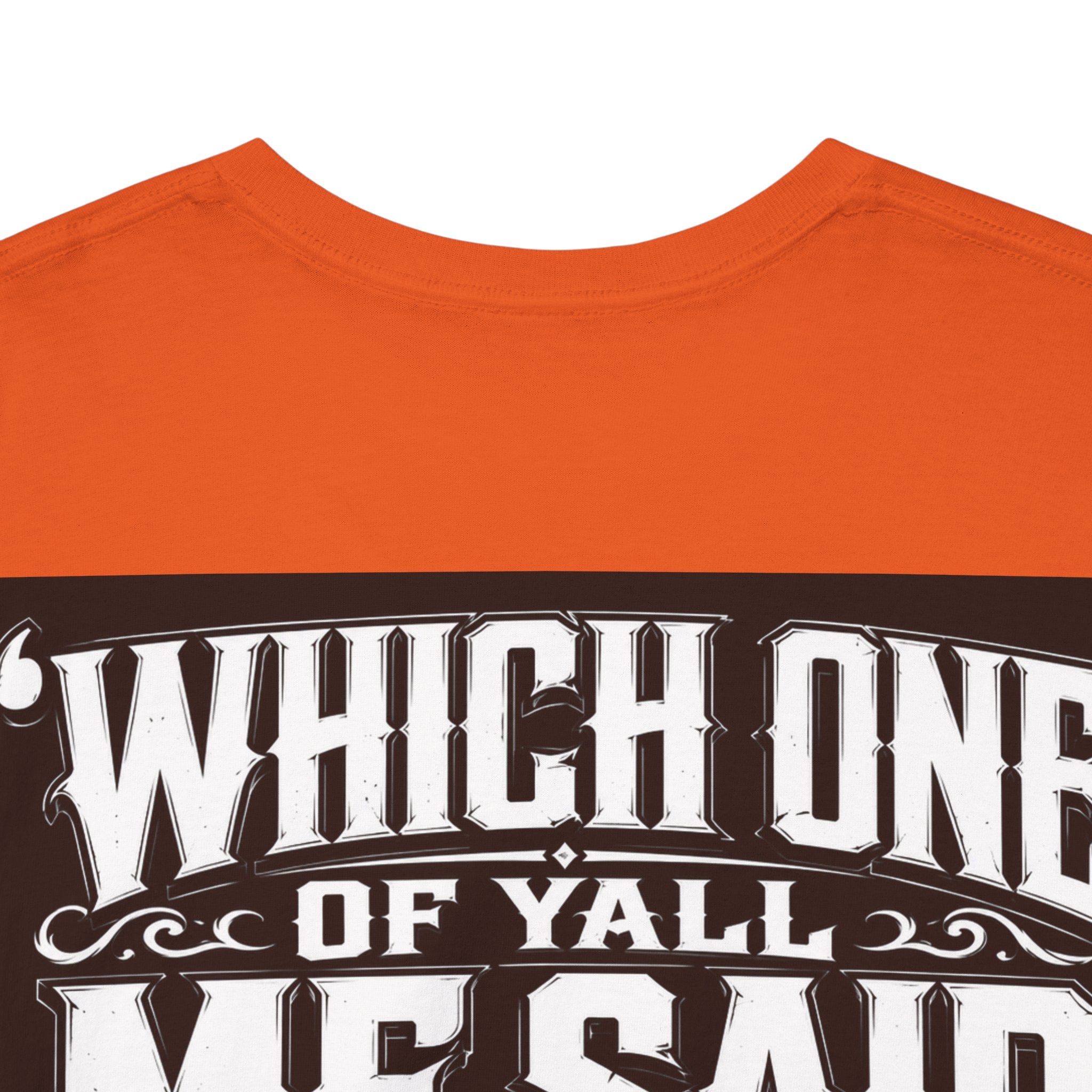 Badger Portrait Tee — "Which One of Y’all MF Said Something About a Home?" Graphic T‑Shirt