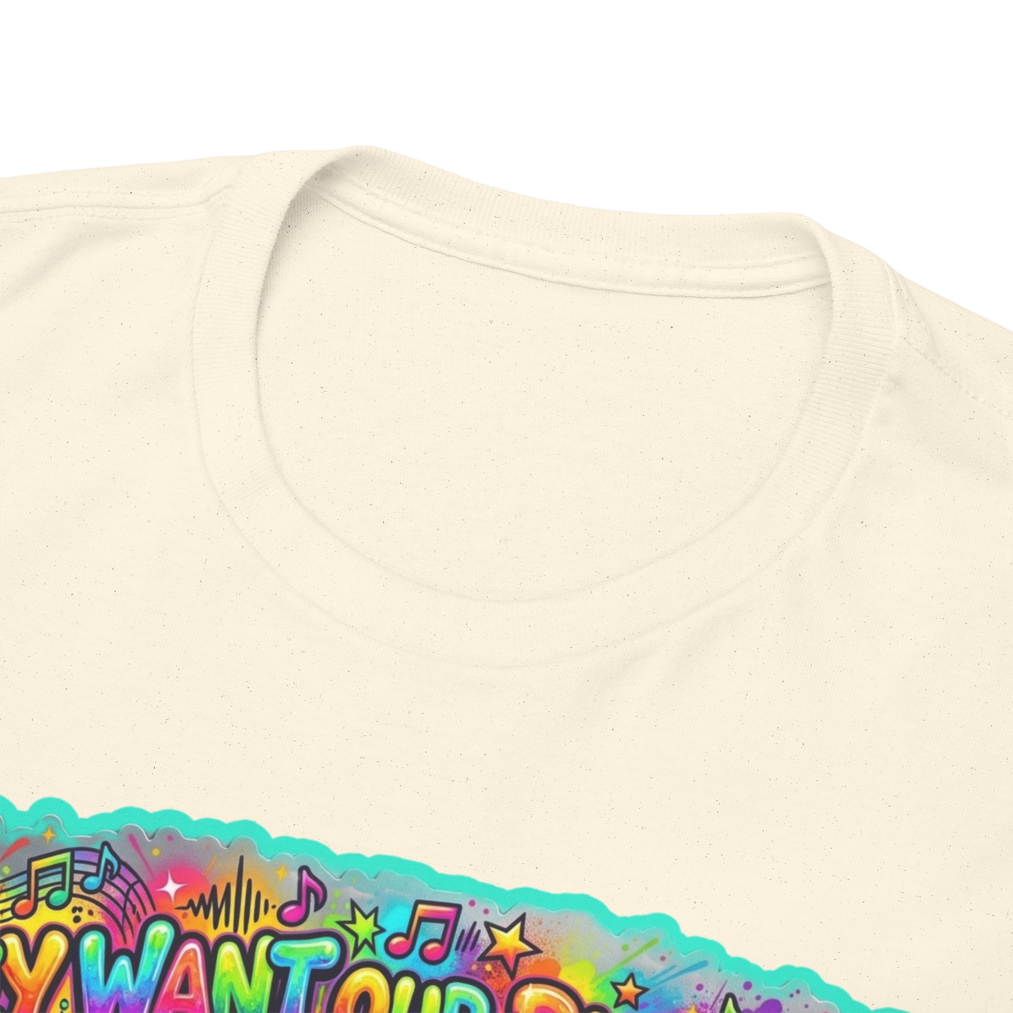 Music Vibes Tee — “They Want Our Rhythm But They Don’t Want Our Blues” Psychedelic Drip Note T-Shirt